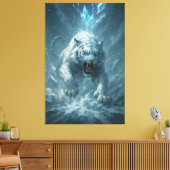 Toile Frost White Tiger – Emperor of the Frozen Realm – (Insitu(Salon))