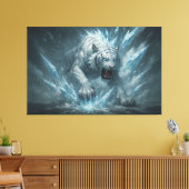 Toile Frost White Tiger – Emperor of the Frozen Realm – (Insitu(Salon))