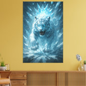 Toile Frost White Tiger – Emperor of the Frozen Realm – (Insitu(Salon))