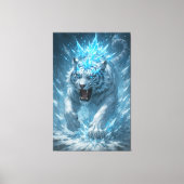 Toile Frost White Tiger – Emperor of the Frozen Realm – (Recto)