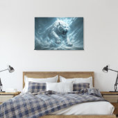 Toile Frost White Tiger – Emperor of the Frozen Realm – (Insitu(Chambre))