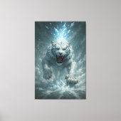 Toile Frost White Tiger – Emperor of the Frozen Realm – (Recto)