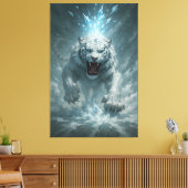 Toile Frost White Tiger – Emperor of the Frozen Realm – (Insitu(Salon))