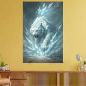 Toile Frost White Tiger – Emperor of the Frozen Realm – (Insitu(Salon))