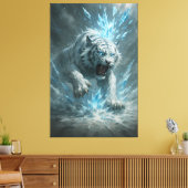 Toile Frost White Tiger – Emperor of the Frozen Realm – (Insitu(Salon))