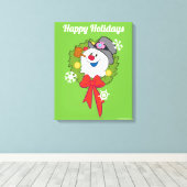 Toile Frosty the Snowman™ | Crème Frosty Holiday (Insitu (Plancher de Bois))
