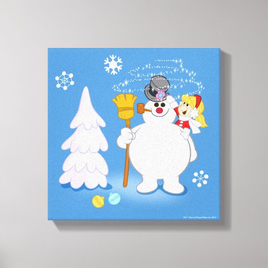 Toile Frosty the Snowman™ | Frosty & Karen Winter Fun (Recto)