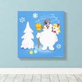 Toile Frosty the Snowman™ | Frosty & Karen Winter Fun (Insitu (Plancher de Bois))