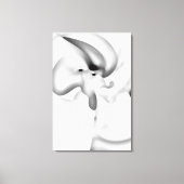 Toile Frozen : gris Abstrait, blanc et noir (Recto)