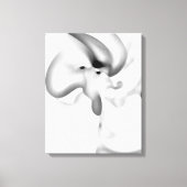 Toile Frozen : gris Abstrait, blanc et noir (Recto)