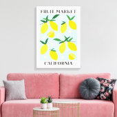 Toile Fruit Market California Yellow Lemon Food (Insitu(Salon))