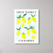 Toile Fruit Market California Yellow Lemon Food (Recto)