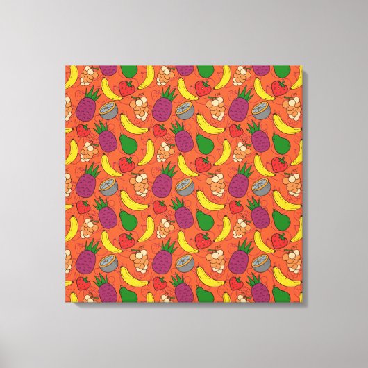 Toile Fruit motif transparent | motif de surface de frui (Recto)