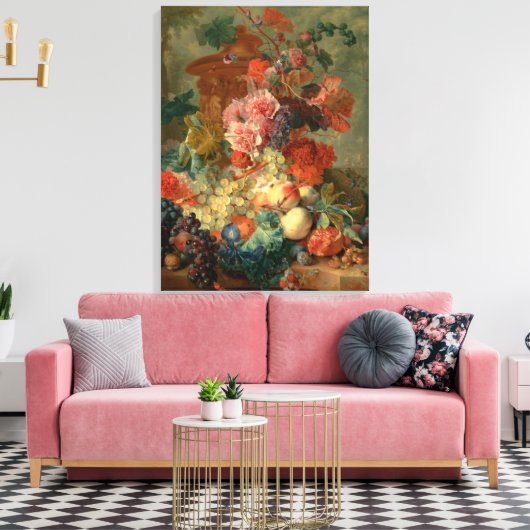 Toile Fruit Piece - Jan vont Huysum (1722) (Insitu(Salon))