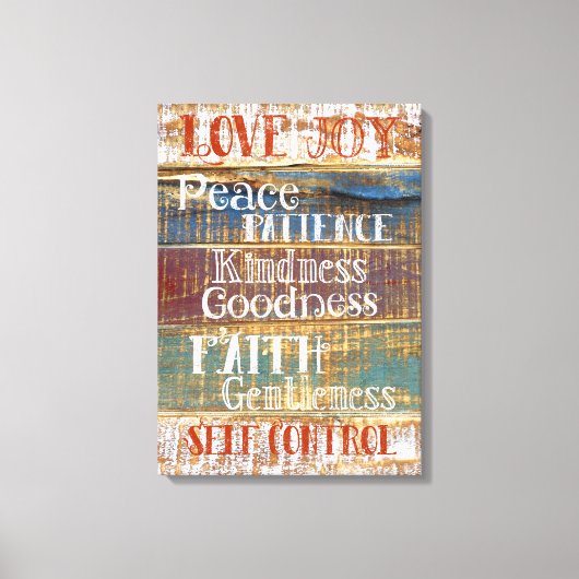 Toile Fruit vintage de l'Esprit Rustique Chrétien (Recto)