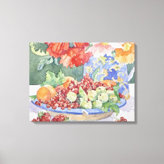 Toile Fruits dans une assiette 2014 (Recto)