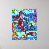 Toile Fruits de mer Poisson Abstrait peinture originale (Recto)