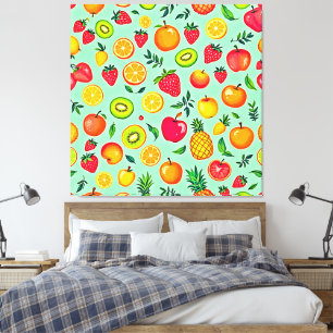 Toile Fruits d'été Conception transparente