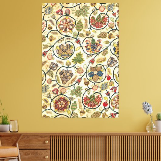 Toile Fruits et fleurs de broderie (Insitu(Salon))
