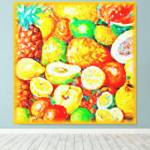 Toile "Fruits Lumineux" Belle Peinture. Commandez dès ma (Insitu (Plancher de Bois))