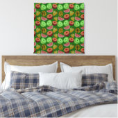 Toile Fruits tropicaux motifs et vert arrière - plan (Insitu(Chambre))
