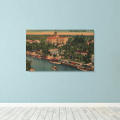 Toile Ft. Lauderdale, FL - Vue de New River & Court (Insitu (Plancher de Bois))