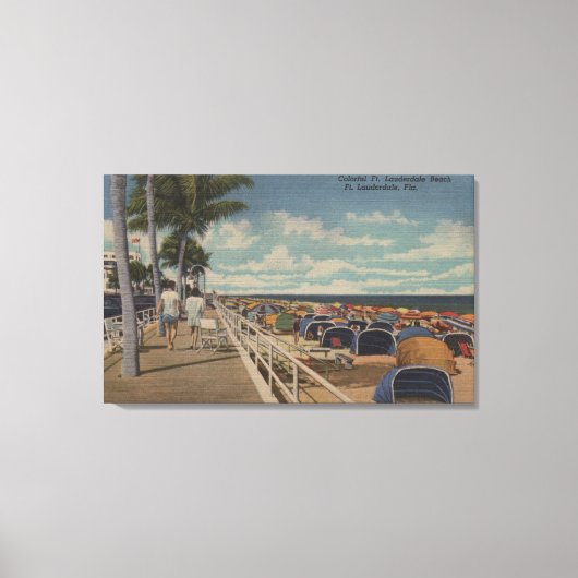 Toile Ft. Lauderdale, Floride - Vue de Ft. L. (Recto)