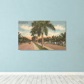 Toile Ft. Lauderdale, Floride - Vue de Las Olas (Insitu (Plancher de Bois))