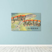 Toile Ft. Myers, Floride - Scènes de grandes lettres (Insitu (Plancher de Bois))