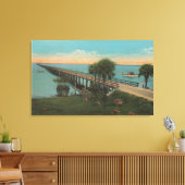 Toile Ft. Myers, Floride - Vue du pont du sentier Tamiam (Insitu(Salon))