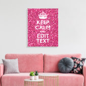 Toile Fuchsia Rose Conserver Le Calme Avoir Votre Texte (Insitu(Salon))