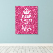 Toile Fuchsia Rose Conserver Le Calme Avoir Votre Texte (Insitu (Plancher de Bois))