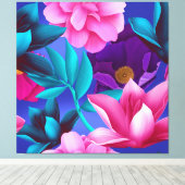 Toile Fuchsia rose violet (Insitu (Plancher de Bois))