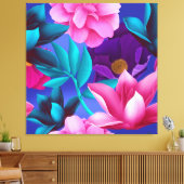 Toile Fuchsia rose violet (Insitu(Salon))