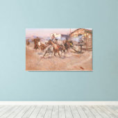 Toile Fumée d'art raffiné d'un 45 par Charles Marion Rus (Insitu (Plancher de Bois))