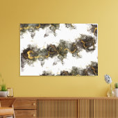 Toile Fumée en gris noir se déplaçant avec des teintes o (Insitu(Salon))