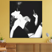 Toile Fumée et séduction - Autoportrait (Insitu(Salon))