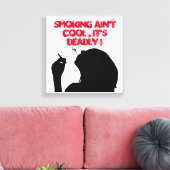 TOILE FUMER N'EST PAS COOL, C'EST MORT (Insitu(Salon))