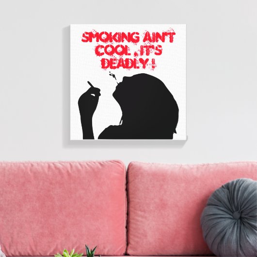 TOILE FUMER N'EST PAS COOL, C'EST MORT (Insitu(Salon))