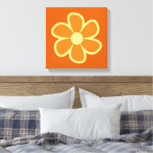 Toile Fun Funky 60s 70s Retro Flower (Insitu(Chambre))