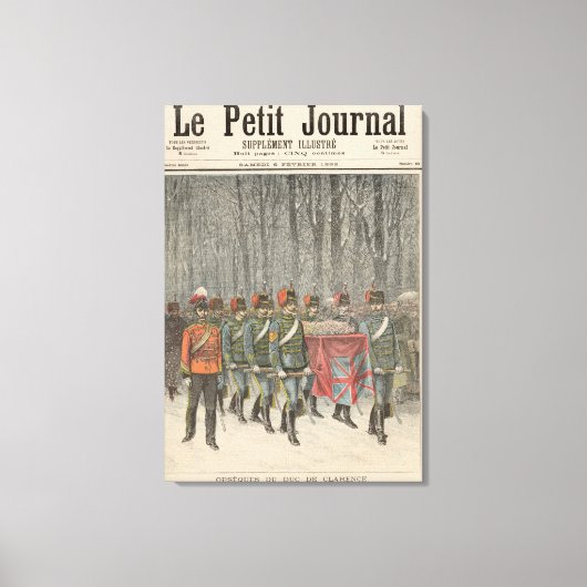 Toile Funérailles d'Albert Victor Duke de Clarence (Recto)