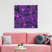 Toile Funky Bold Boho Purple Digital Abstrait Fractal (Insitu(Salon))
