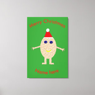 Toile Funky Christmas Oeuf Custom Print