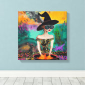 Toile Funky Cool Boho Witch Art Wall (Insitu (Plancher de Bois))