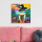 Toile Funky Cool Boho Witch Art Wall (Insitu(Salon))