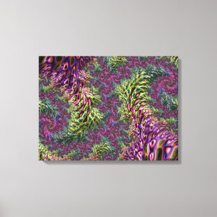 Toile Funky Groovy Abstrait Numérique Art Fractal