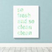 Toile Funny Bathroom Wall Art Imprimer si frais et propr (Insitu (Plancher de Bois))