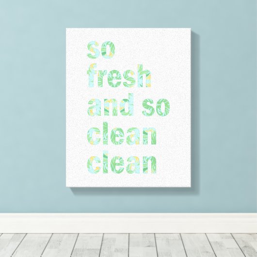 Toile Funny Bathroom Wall Art Imprimer si frais et propr (Insitu (Plancher de Bois))