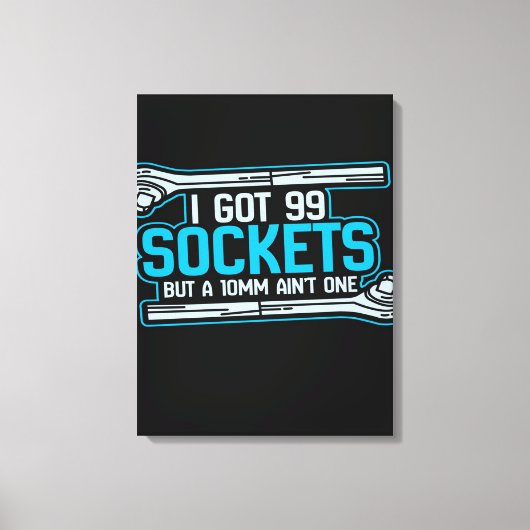 Toile Funny Car Mechanic Design | Mechanic Canvas (Recto)