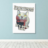 Toile Funny cat meme for kitty persons and cat lovers (Insitu (Plancher de Bois))